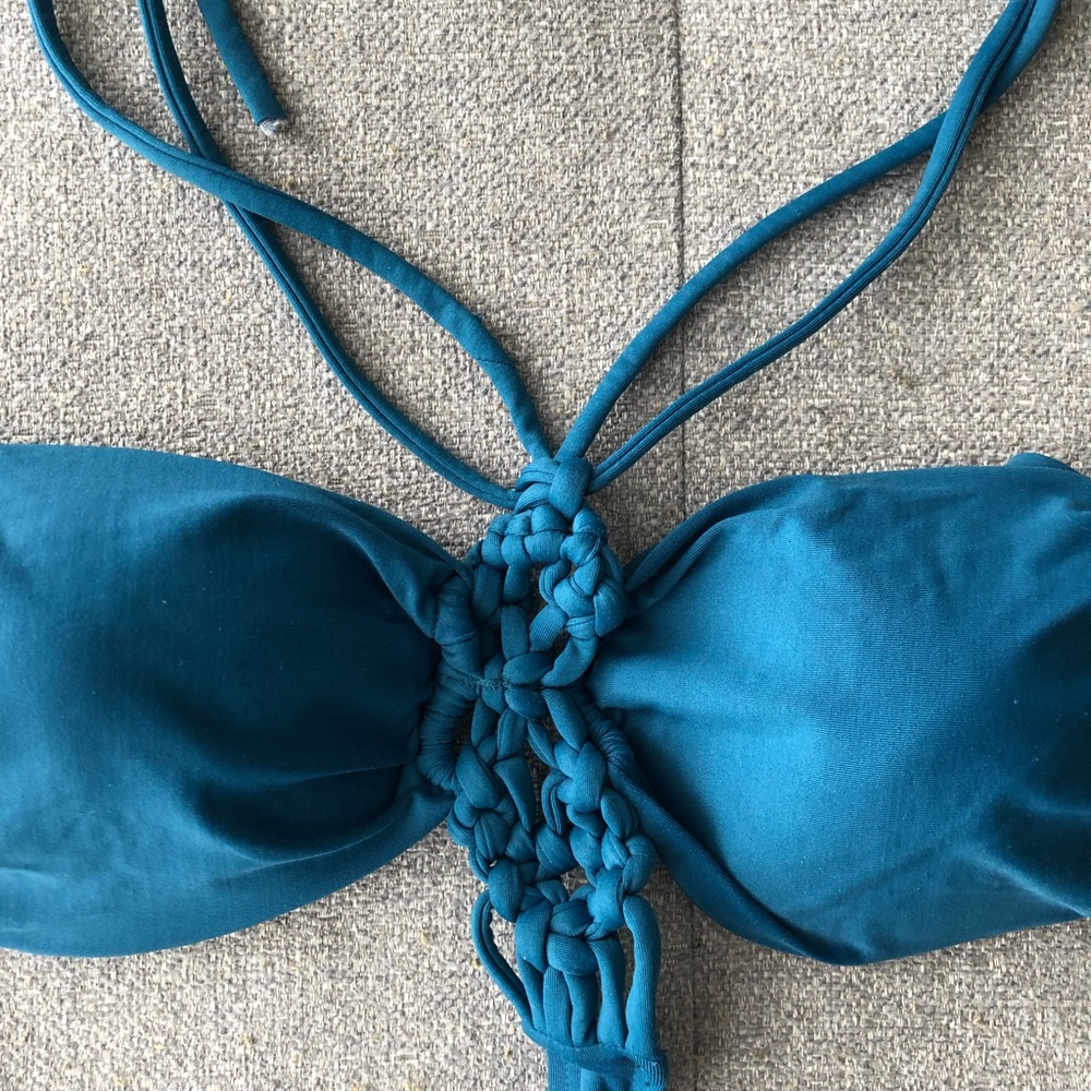 L*Space one piece turquoise bathing suit